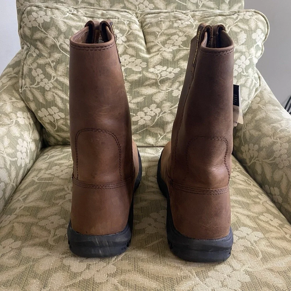 Caterpillar Drawbar‎ Work Boots Mens 10.5 M Summer Brown Pull-On Soft Toe New